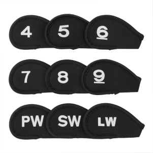 Northern Golf Deluxe Neoprene Iron Covers 4-LW - Black