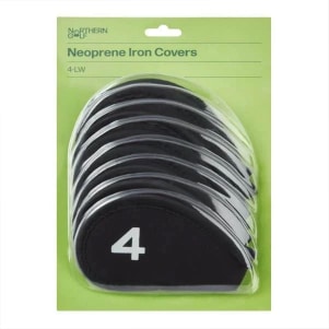 Northern Golf Neoprene Iron Covers 4-LW - Black - Image 2