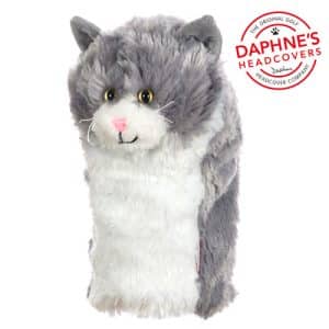 Daphne's Animal Golf Club Driver Cover - Grey and White Cat