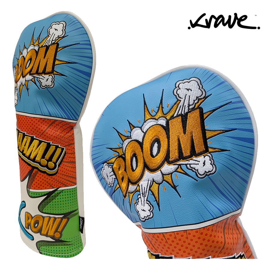Krave Golf Club Driver Cover - Classic Comic Book - Image 2