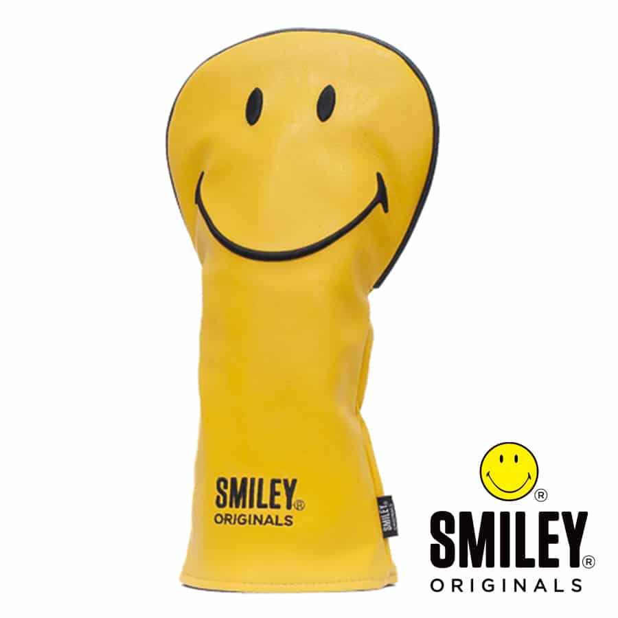 Smiley Golf Club Driver Cover - Original Classic Yellow/Black