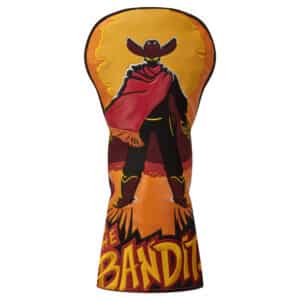 LunaLinks Golf Club Driver Cover - Bandit Embroidered Design