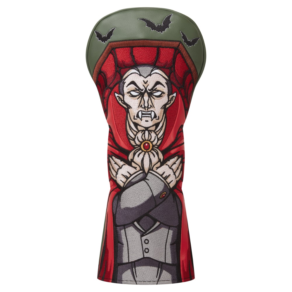 LunaLinks Golf Club Fairway Cover - Dracula Embroidered Design