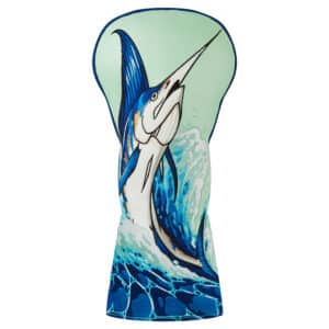 LunaLinks Golf Club Driver Cover - Marlin Embroidered Design