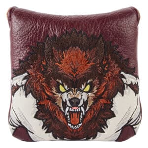 LunaLinks Golf Club Mallet Putter Cover - Werewolf Embroidered Design
