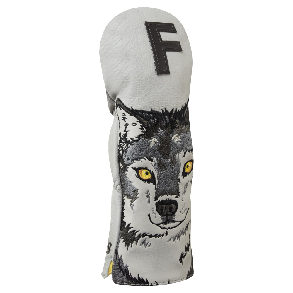LunaLinks Golf Club Fairway Cover - Wolf Embroidered Design - Image 2