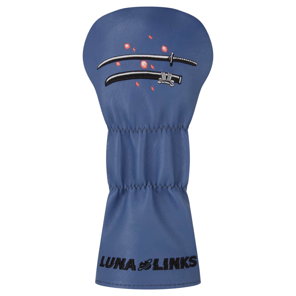LunaLinks Golf Club Fairway Cover - Samurai Embroidered Design - Image 2