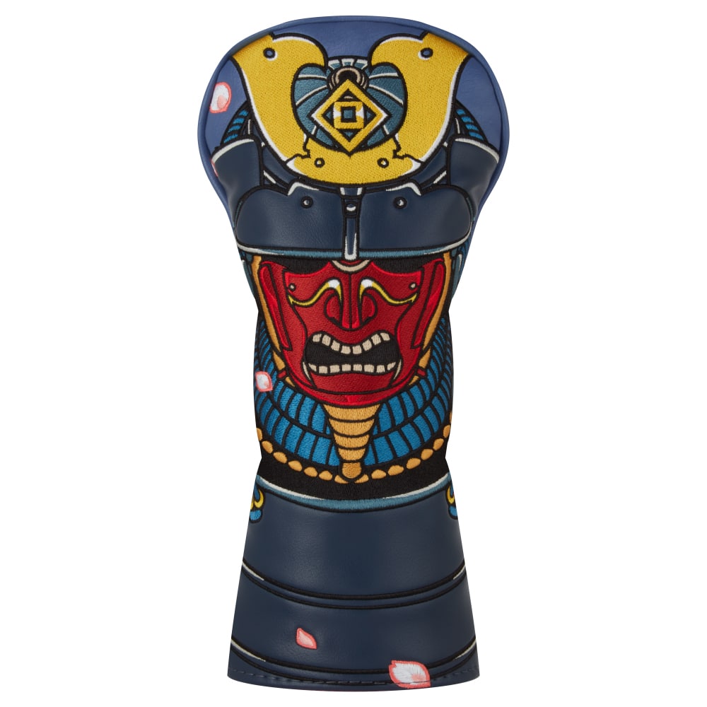 LunaLinks Golf Club Fairway Cover - Samurai Embroidered Design