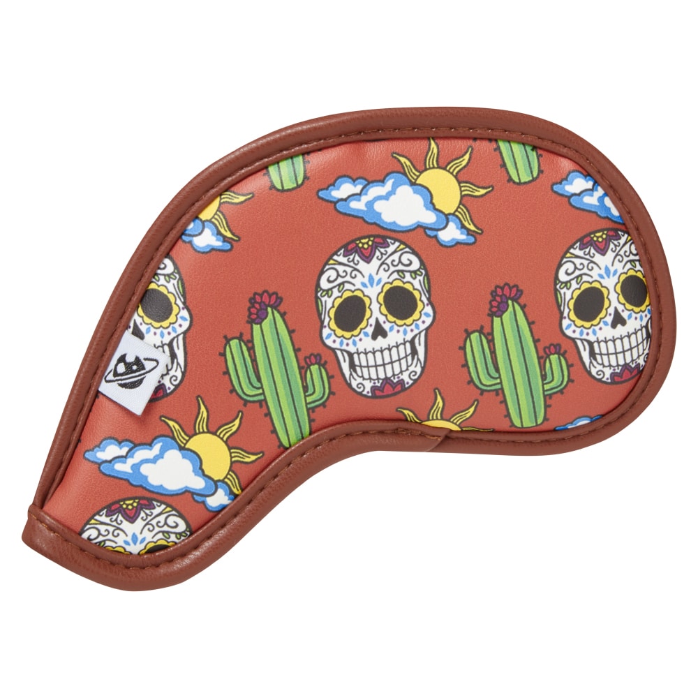 LunaLinks Golf Club Iron Covers - Skull Embroidered Design (Set of 9) - Image 2