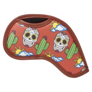 LunaLinks Golf Club Iron Covers - Skull Embroidered Design (Set of 9)