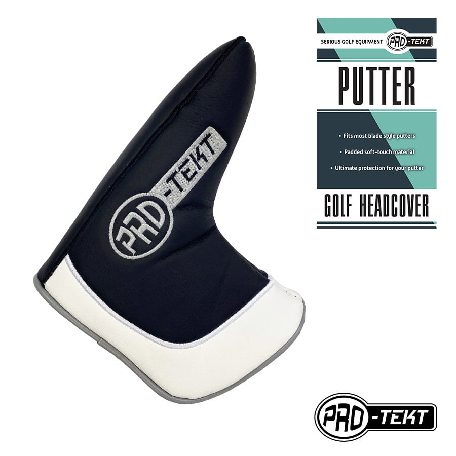 Pro Tekt Premium Blade Style Putter Cover - Black/White/Grey
