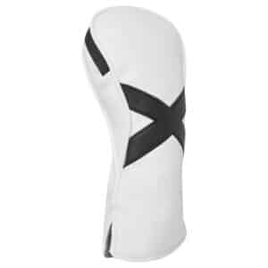 NET64 Golf Crossed Driver Headcover - White - Fits up to 460cc
