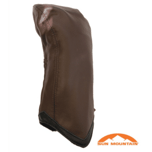 Sun Mountain Leather Driver Headcover - Chevron - Brown/Black