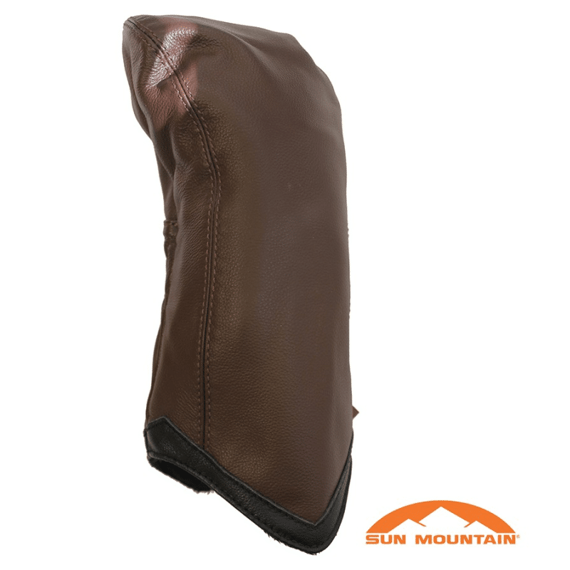 Sun Mountain Leather Driver Headcover - Chevron - Brown/Black