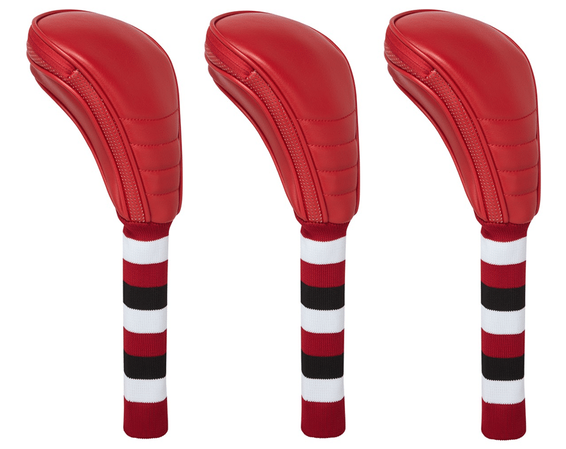NET64 Golf Headcovers - Red - Set of 3 - Driver / Fairway / Hybrid
